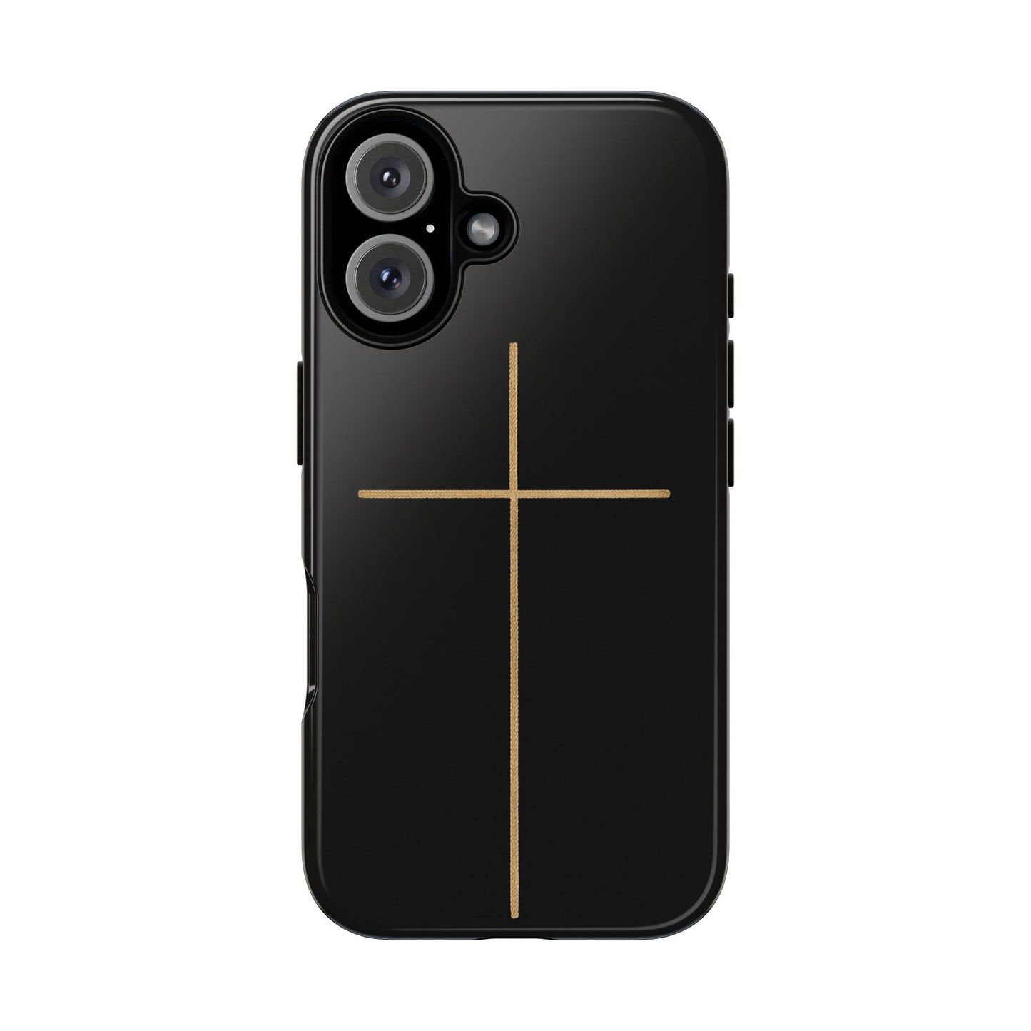 Minimalist Cross Phone Case, Tough iPhone Cover for Faithful Souls, Gift for Christians, Stylish Tech Accessories, Modern Christian Design