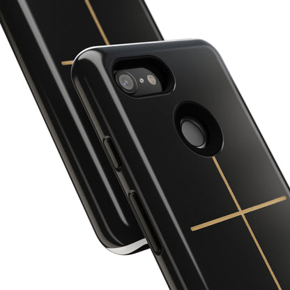 Minimalist Cross Phone Case, Tough iPhone Cover for Faithful Souls, Gift for Christians, Stylish Tech Accessories, Modern Christian Design