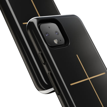 Minimalist Cross Phone Case, Tough iPhone Cover for Faithful Souls, Gift for Christians, Stylish Tech Accessories, Modern Christian Design