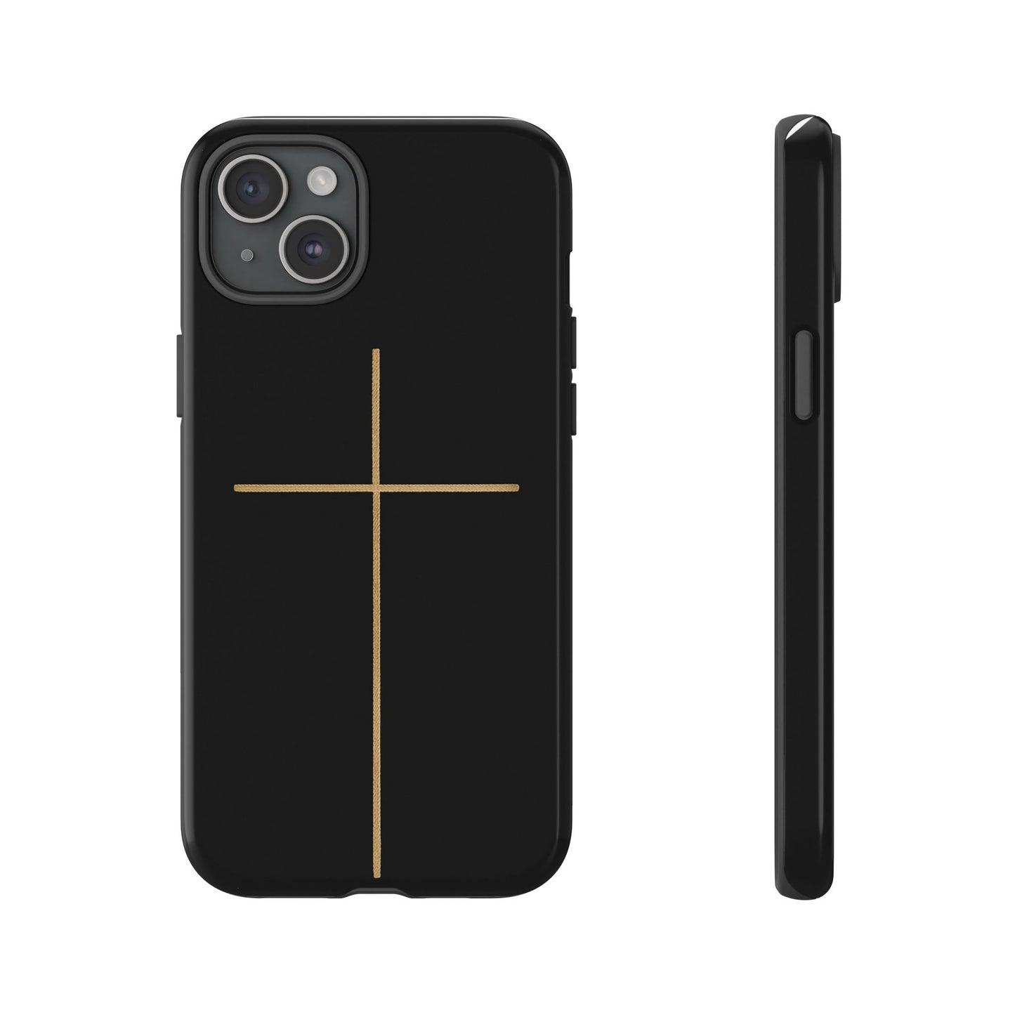 Minimalist Cross Phone Case, Tough iPhone Cover for Faithful Souls, Gift for Christians, Stylish Tech Accessories, Modern Christian Design