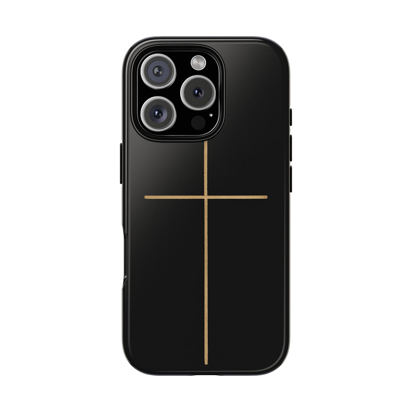 Minimalist Cross Phone Case, Tough iPhone Cover for Faithful Souls, Gift for Christians, Stylish Tech Accessories, Modern Christian Design