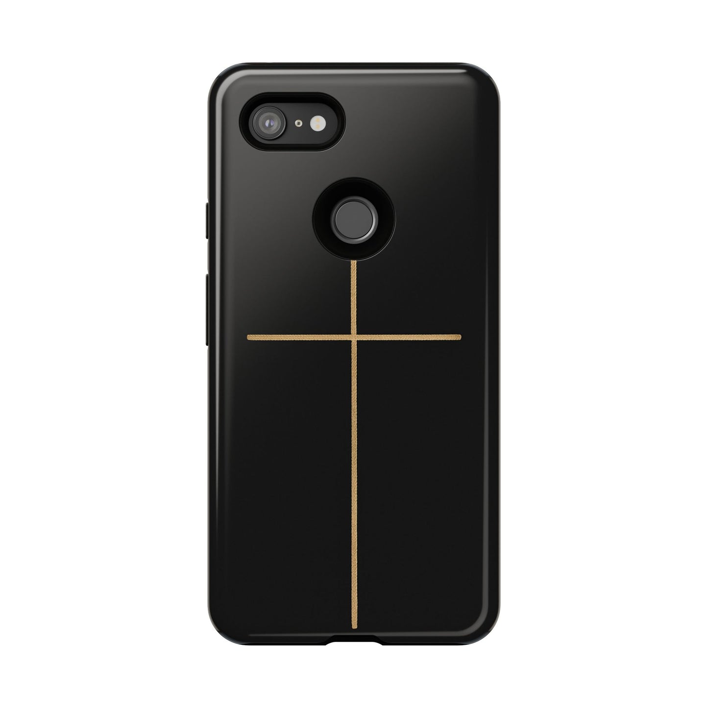 Minimalist Cross Phone Case, Tough iPhone Cover for Faithful Souls, Gift for Christians, Stylish Tech Accessories, Modern Christian Design