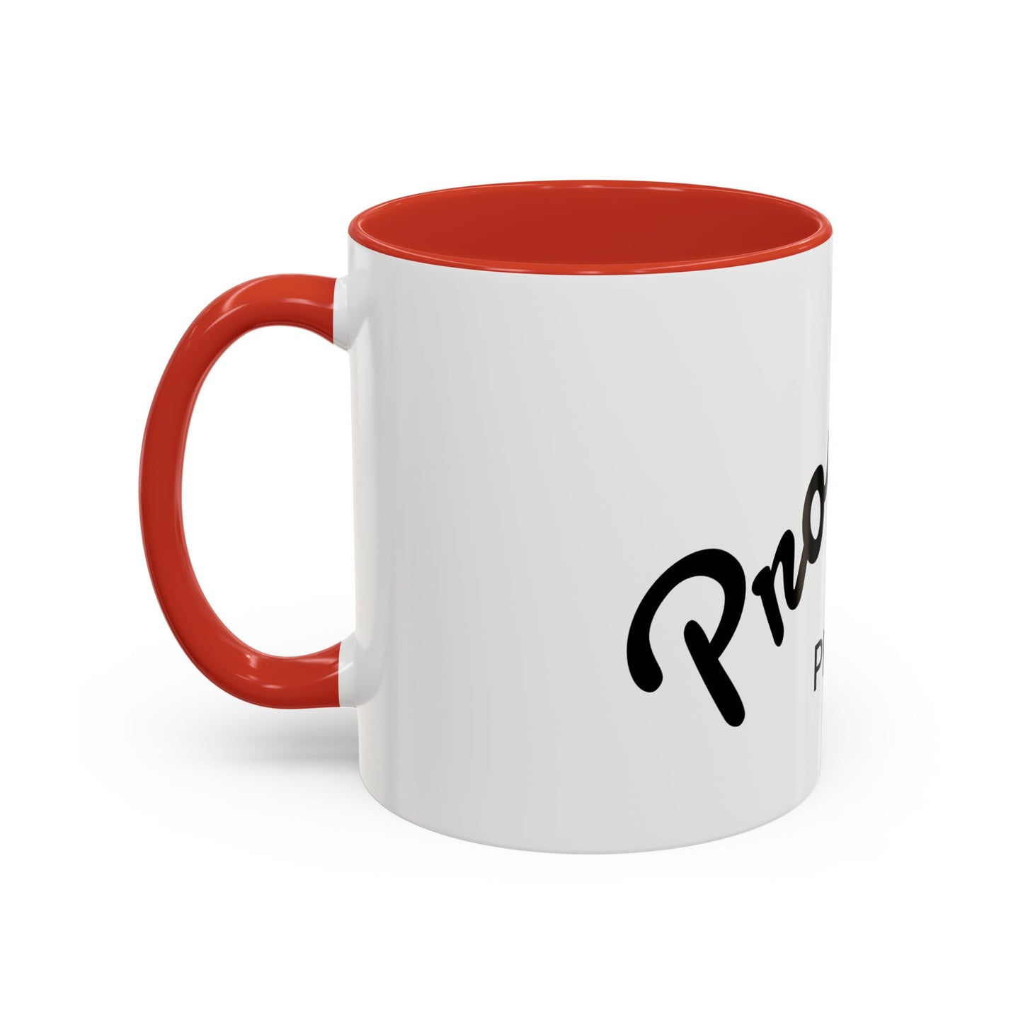 Motivational Accent Coffee Mug "Progress over Perfection"