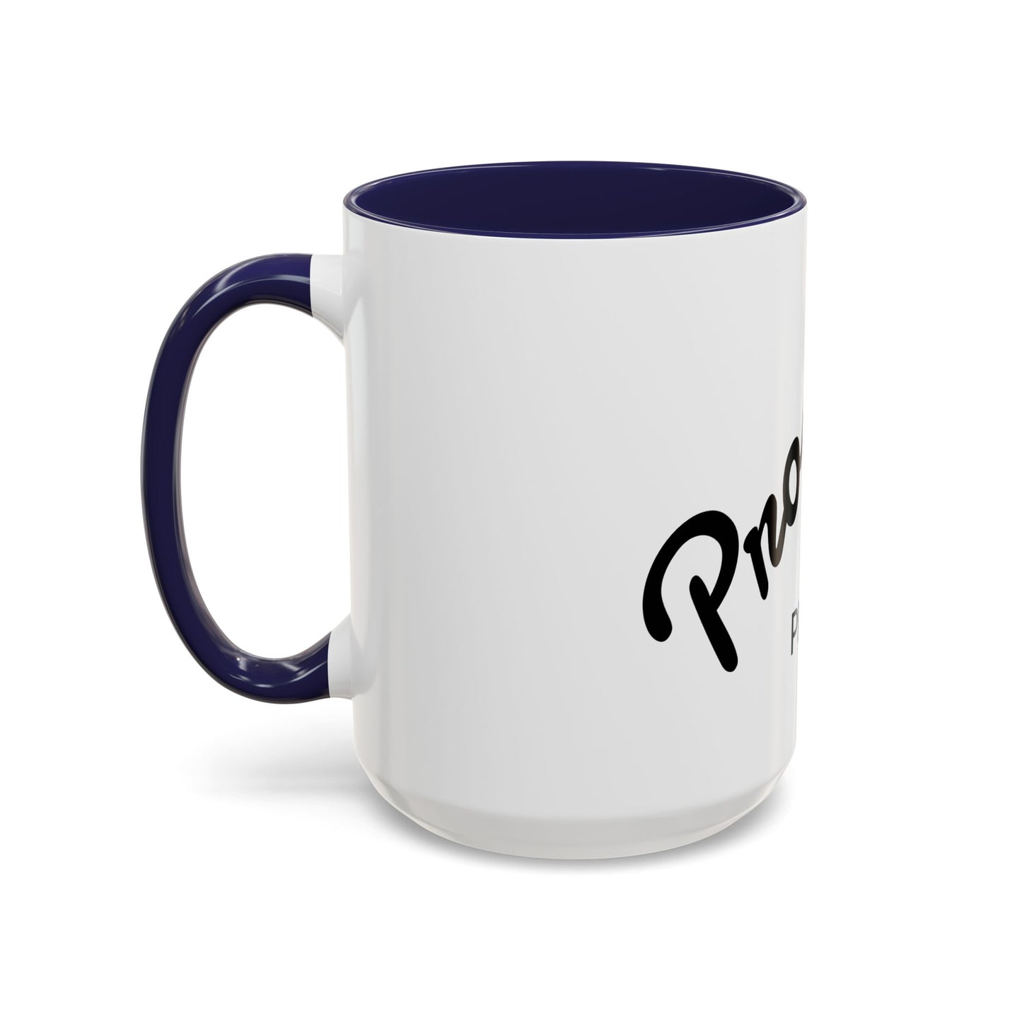 Motivational Accent Coffee Mug "Progress over Perfection"
