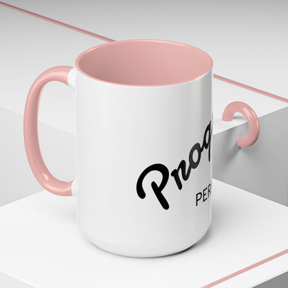 Motivational Accent Coffee Mug "Progress over Perfection"
