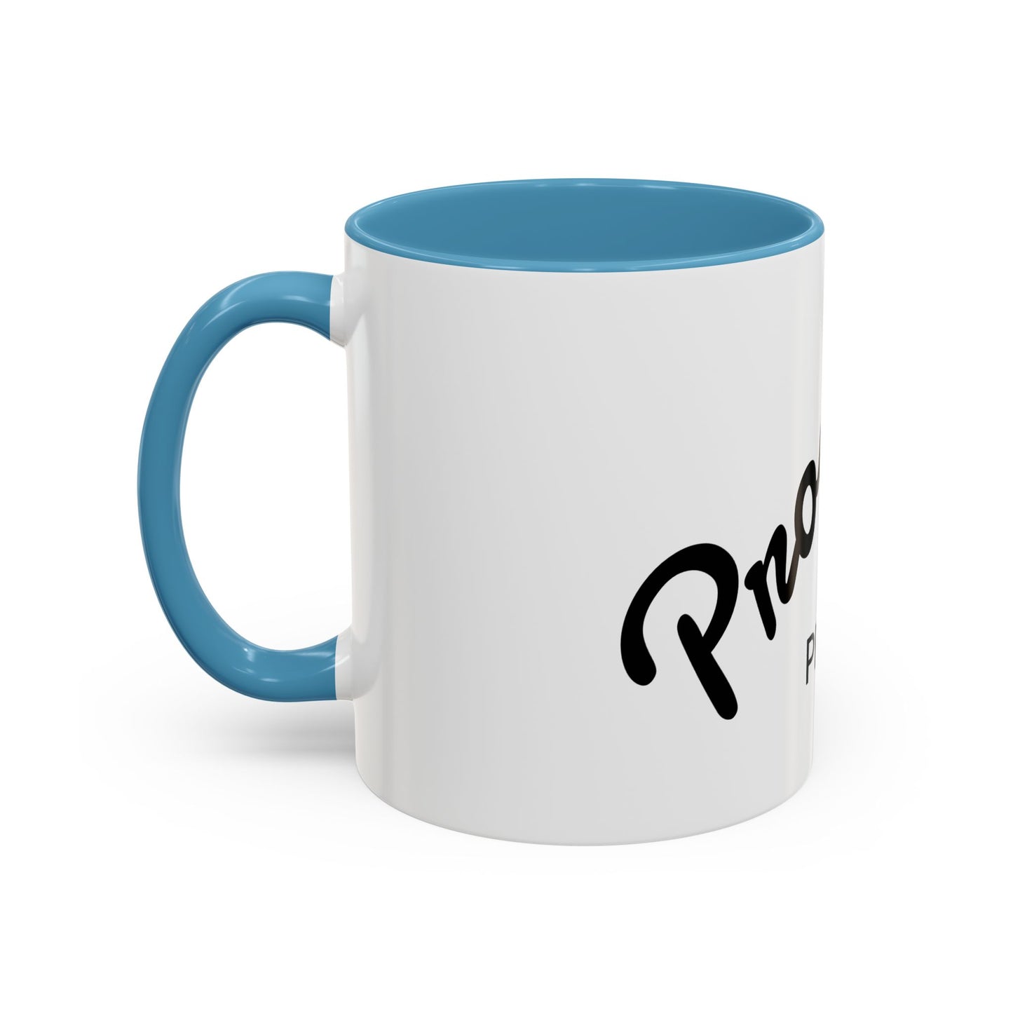 Motivational Accent Coffee Mug "Progress over Perfection"