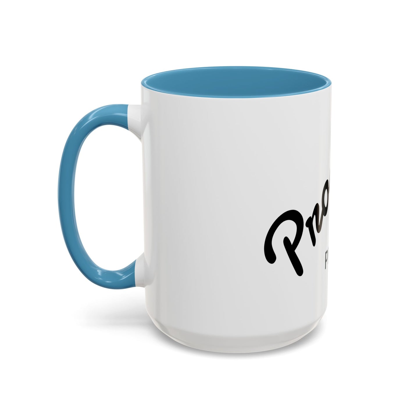 Motivational Accent Coffee Mug "Progress over Perfection"