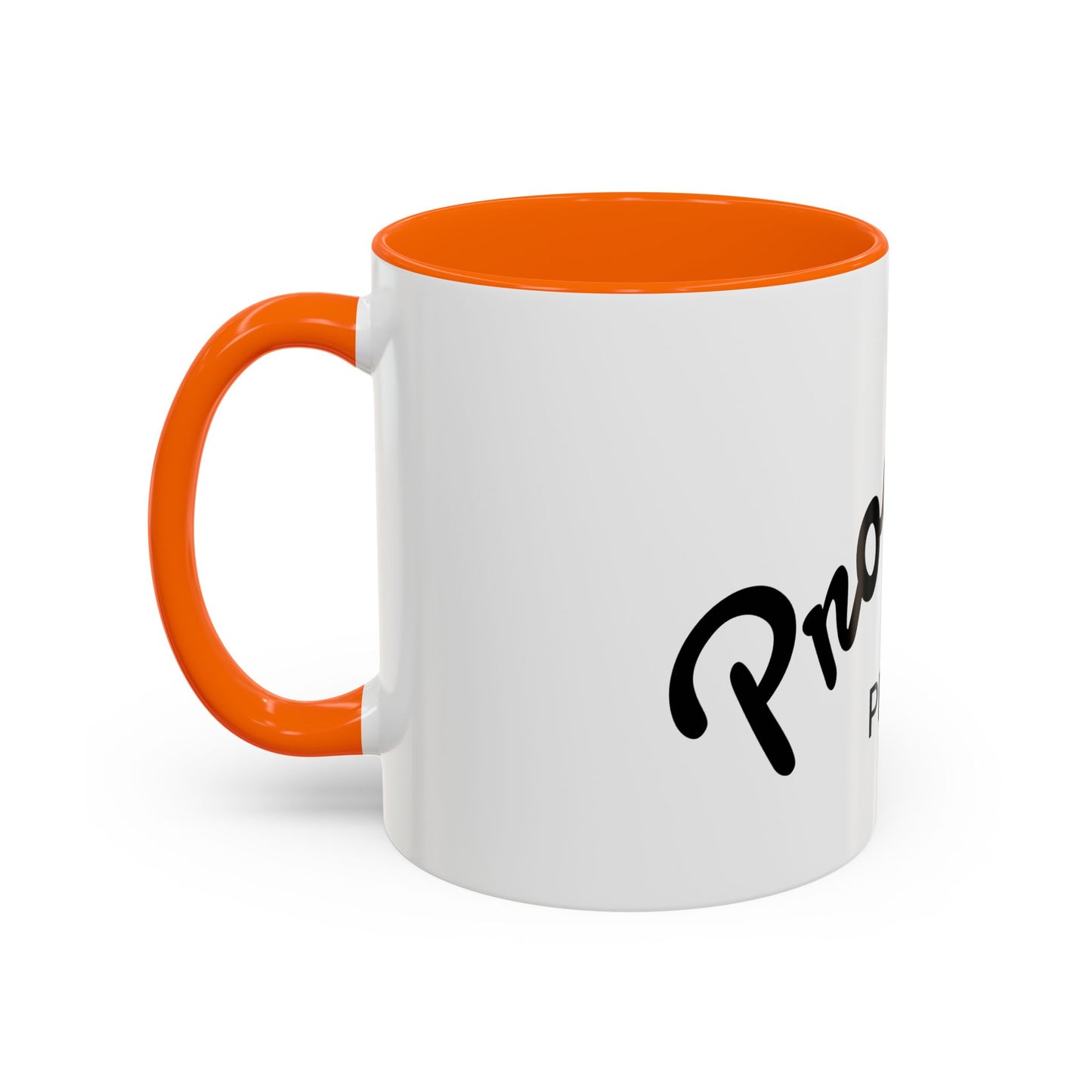 Motivational Accent Coffee Mug "Progress over Perfection"