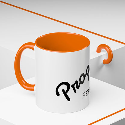 Motivational Accent Coffee Mug "Progress over Perfection"