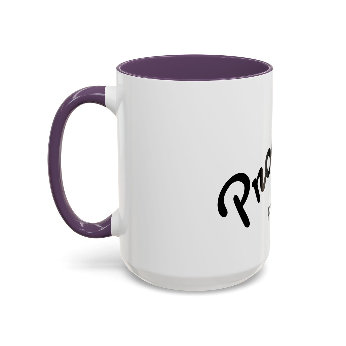 Motivational Accent Coffee Mug "Progress over Perfection"