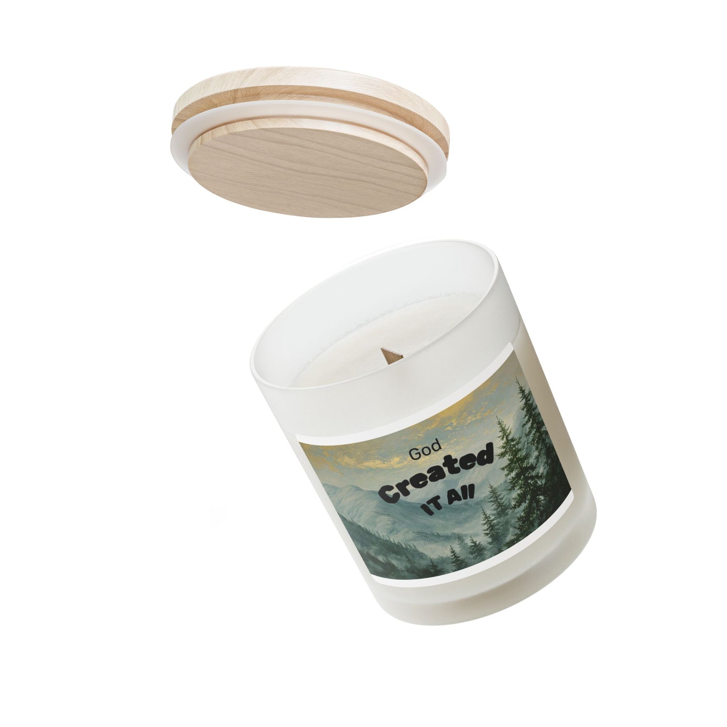 Nature-Inspired Candle with Inspirational Quote | Rustic Decor, Home Fragrance, Gift for Her, Mindfulness, Relaxation