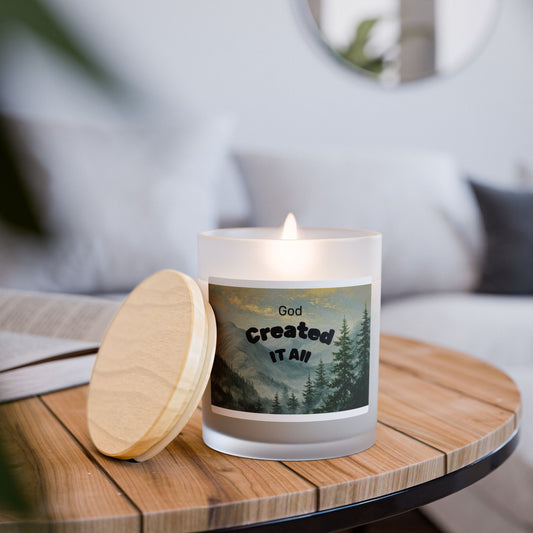 Nature-Inspired Candle with Inspirational Quote | Rustic Decor, Home Fragrance, Gift for Her, Mindfulness, Relaxation