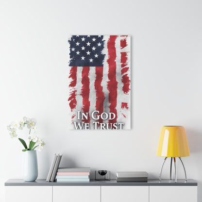 Patriotic Acrylic Print Wall Art, American Flag Decor, Faith-Inspired Home Decoration, Unique Gift, Inspirational Wall Hanging