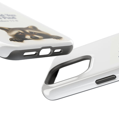 Raccoon Bible Verse Phone Case | Unique Impact-Resistant Cover | Customizable Gift for Nature Lovers, Birthday, or Everyday Use