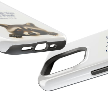 Raccoon Bible Verse Phone Case | Unique Impact-Resistant Cover | Customizable Gift for Nature Lovers, Birthday, or Everyday Use