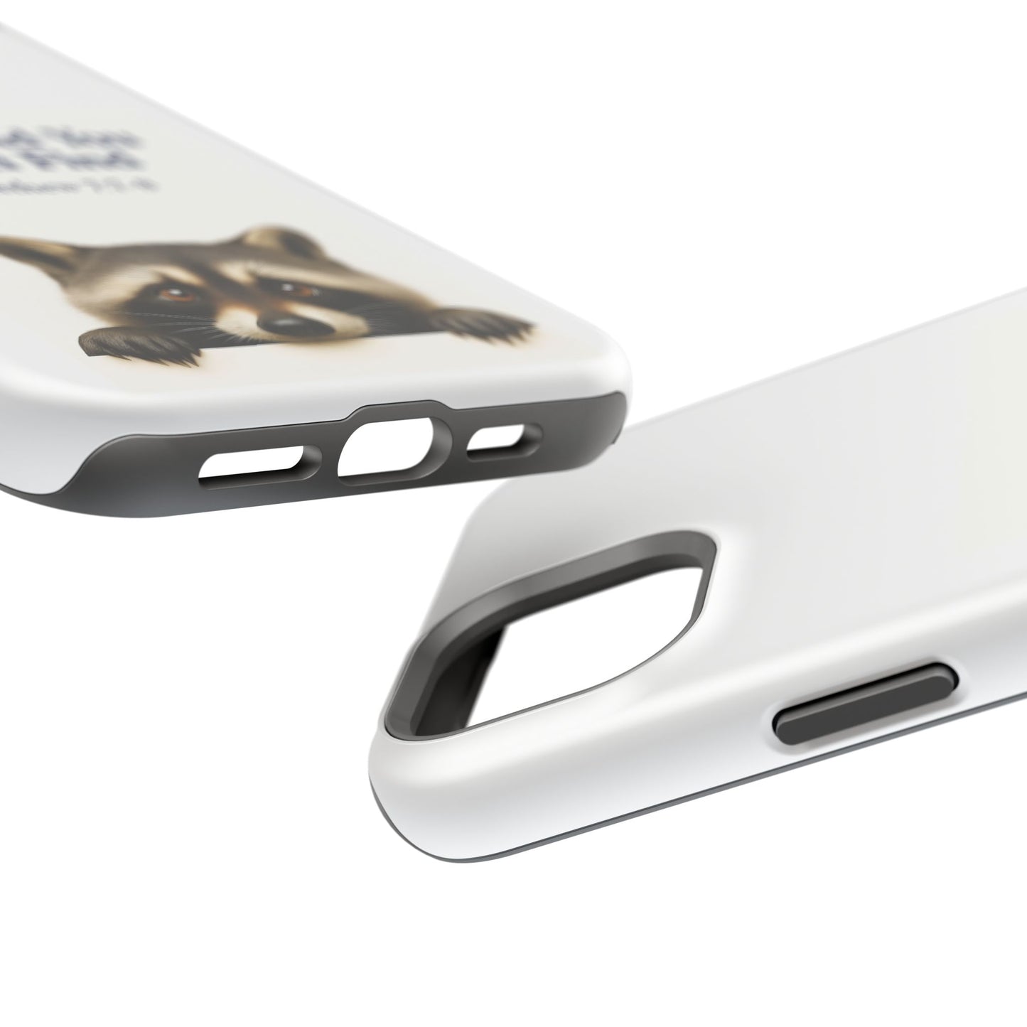 Raccoon Bible Verse Phone Case | Unique Impact-Resistant Cover | Customizable Gift for Nature Lovers, Birthday, or Everyday Use