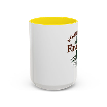 Rooted and Favored Coffee Mug - Spiritual Inspirational Gift for Coffee Lovers, Faith-based Home Decor, Christian Mug, Motivational [...]