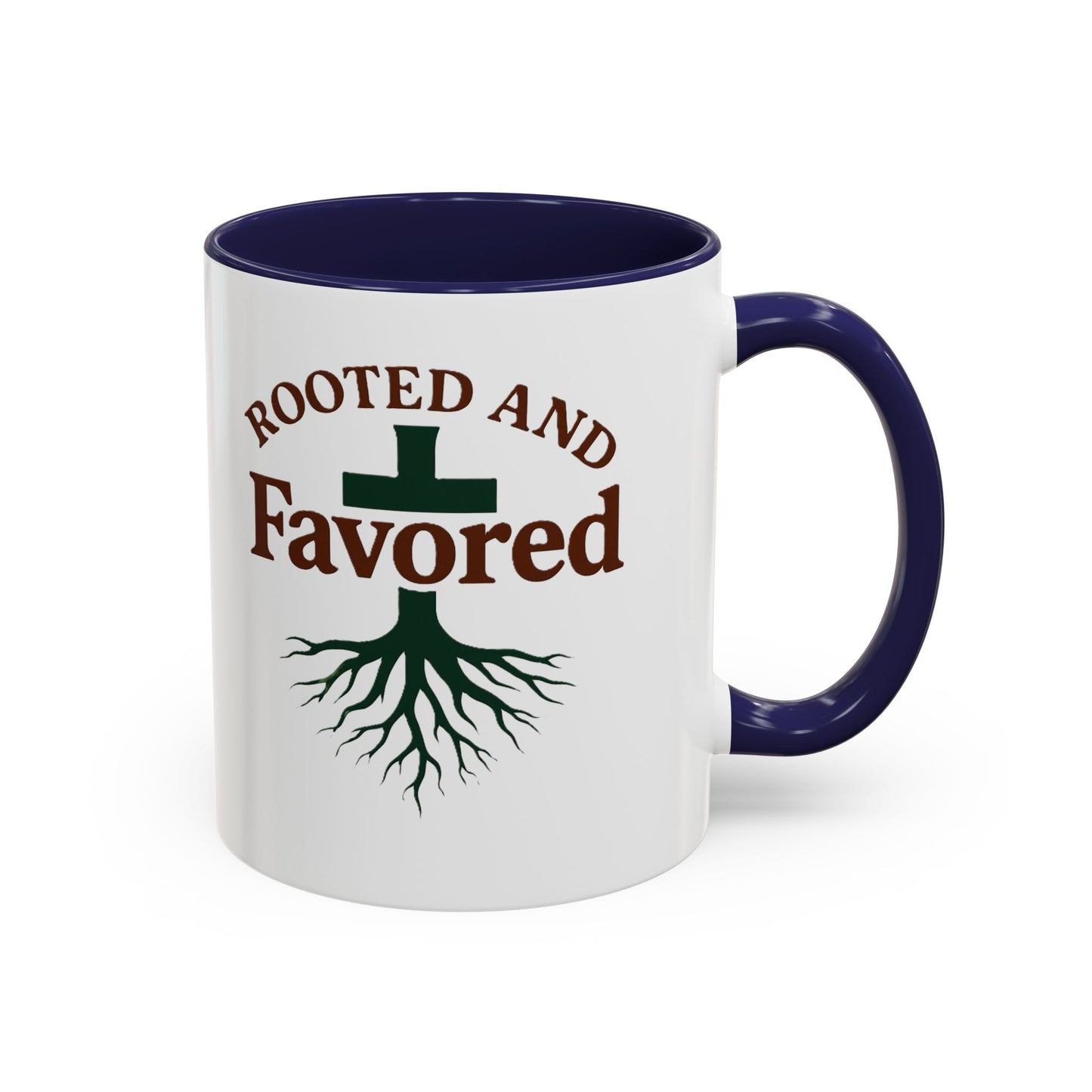 Rooted and Favored Coffee Mug - Spiritual Inspirational Gift for Coffee Lovers, Faith-based Home Decor, Christian Mug, Motivational [...]