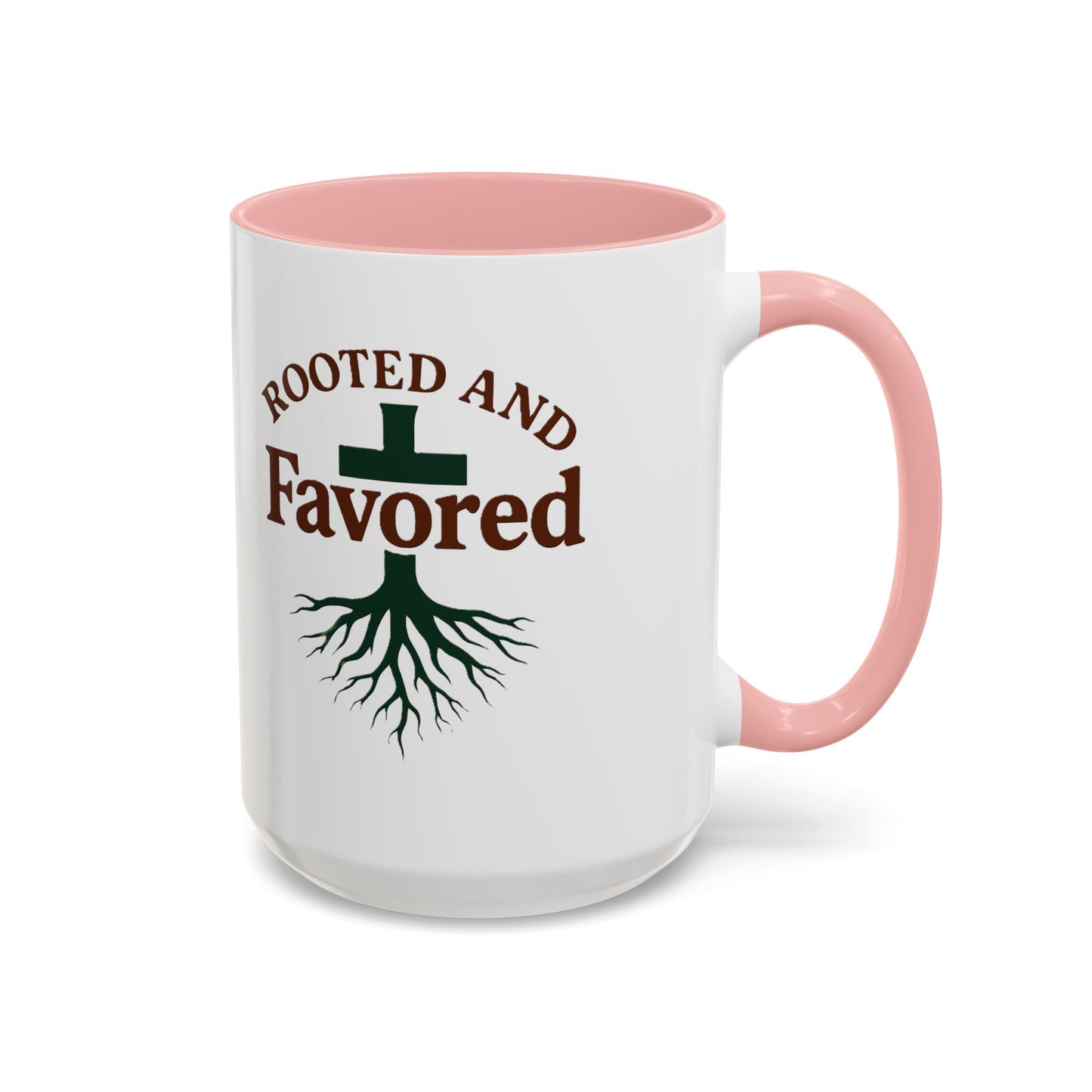 Rooted and Favored Coffee Mug - Spiritual Inspirational Gift for Coffee Lovers, Faith-based Home Decor, Christian Mug, Motivational [...]