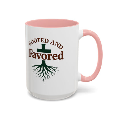 Rooted and Favored Coffee Mug - Spiritual Inspirational Gift for Coffee Lovers, Faith-based Home Decor, Christian Mug, Motivational [...]