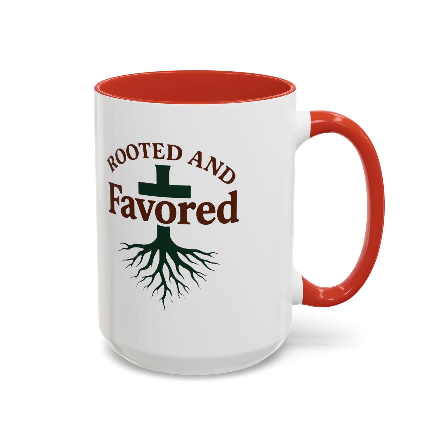 Rooted and Favored Coffee Mug - Spiritual Inspirational Gift for Coffee Lovers, Faith-based Home Decor, Christian Mug, Motivational [...]