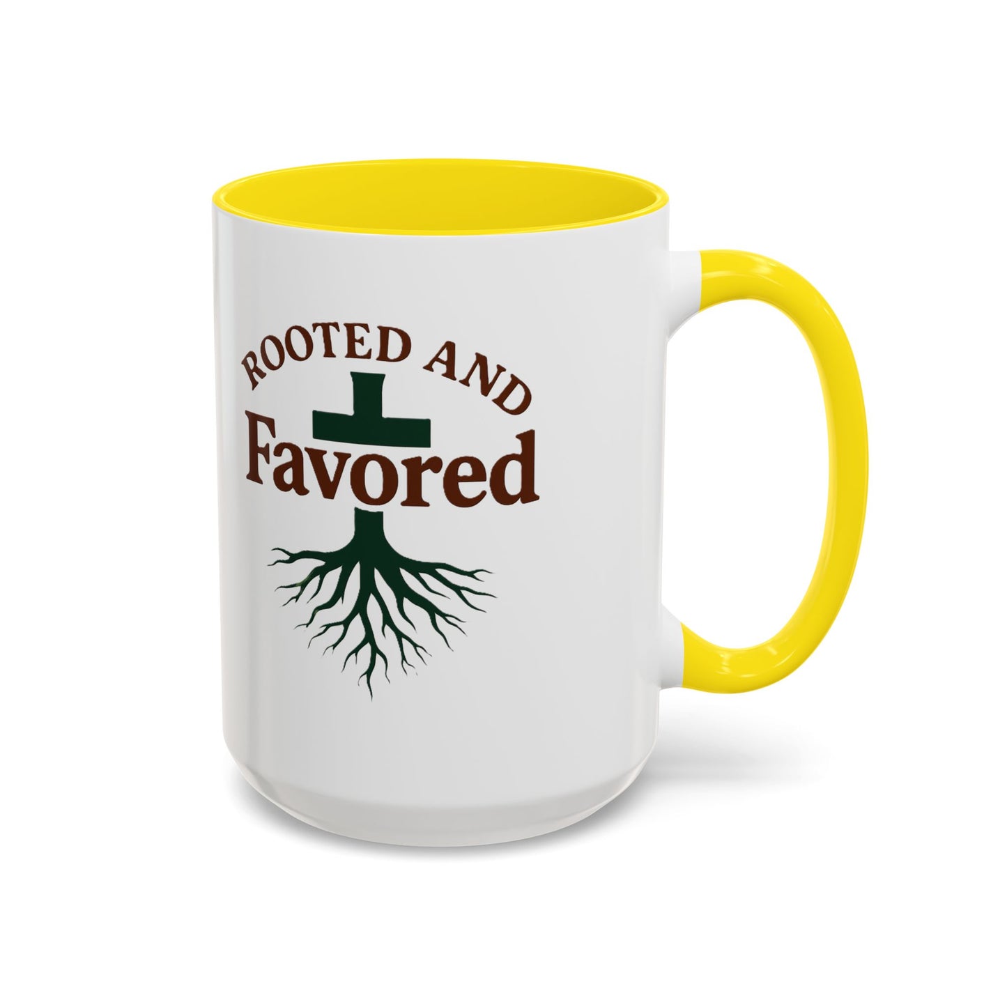 Rooted and Favored Coffee Mug - Spiritual Inspirational Gift for Coffee Lovers, Faith-based Home Decor, Christian Mug, Motivational [...]