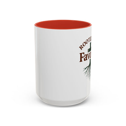 Rooted and Favored Coffee Mug - Spiritual Inspirational Gift for Coffee Lovers, Faith-based Home Decor, Christian Mug, Motivational [...]