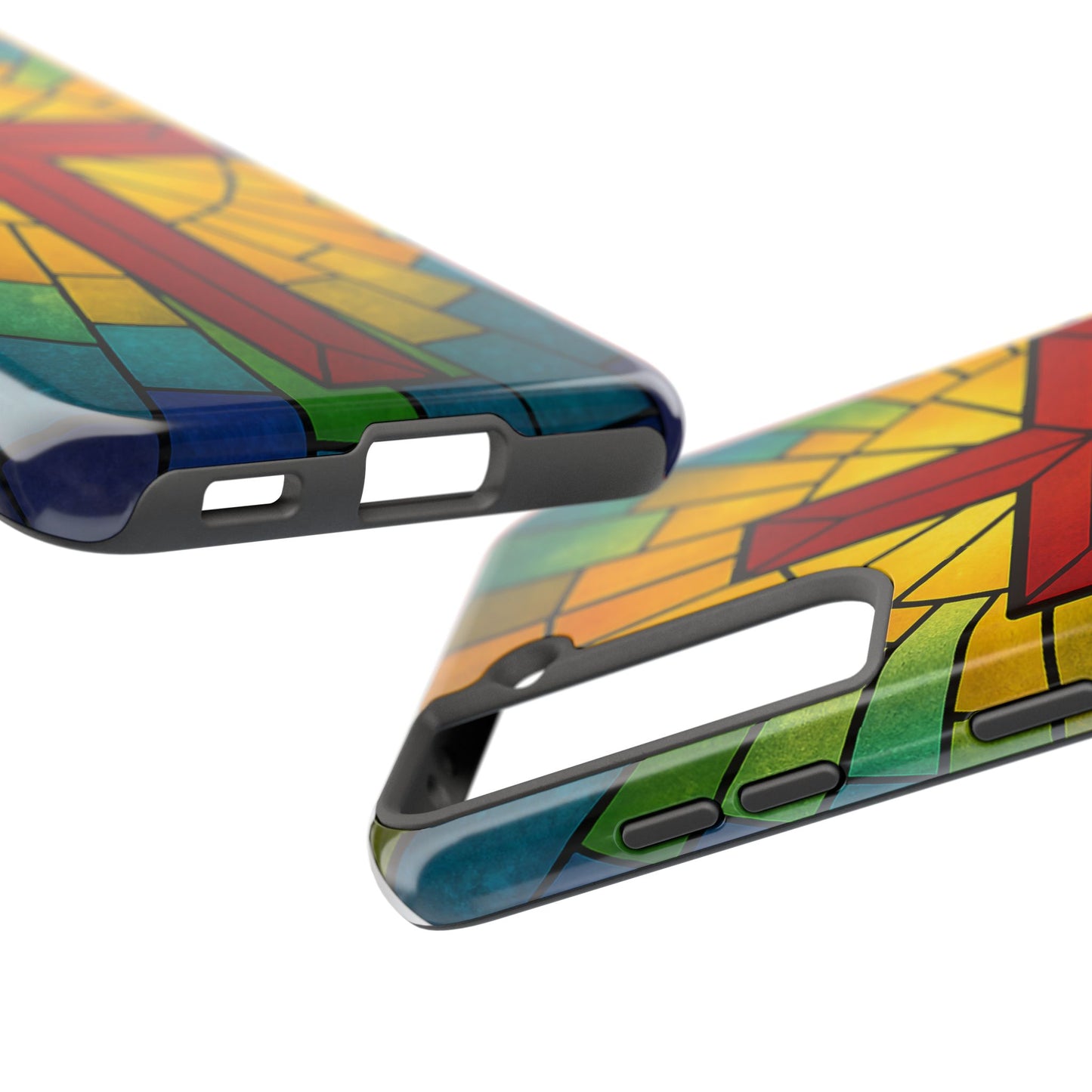 Stained Glass Christian Phone Cases, Tough Cases for Protection, Religious Gifts, Church Accessories, Faith-based Designs