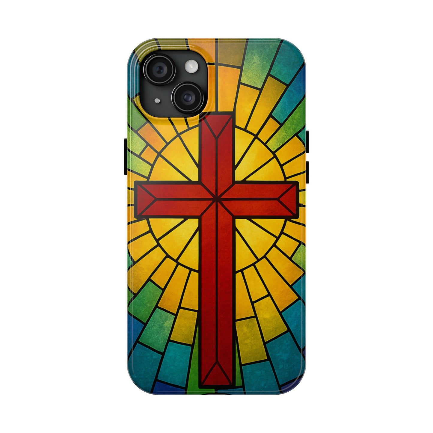 Stained Glass Christian Phone Cases, Tough Cases for Protection, Religious Gifts, Church Accessories, Faith-based Designs