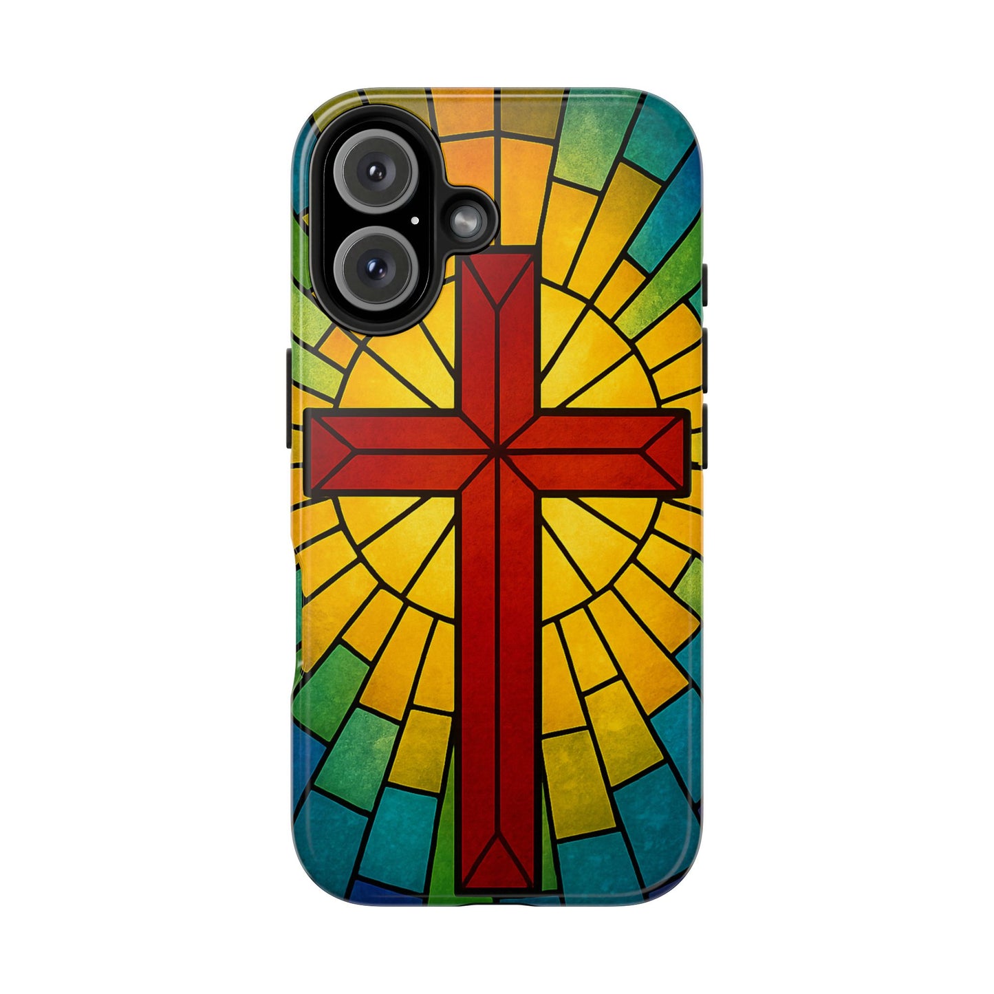 Stained Glass Christian Phone Cases, Tough Cases for Protection, Religious Gifts, Church Accessories, Faith-based Designs