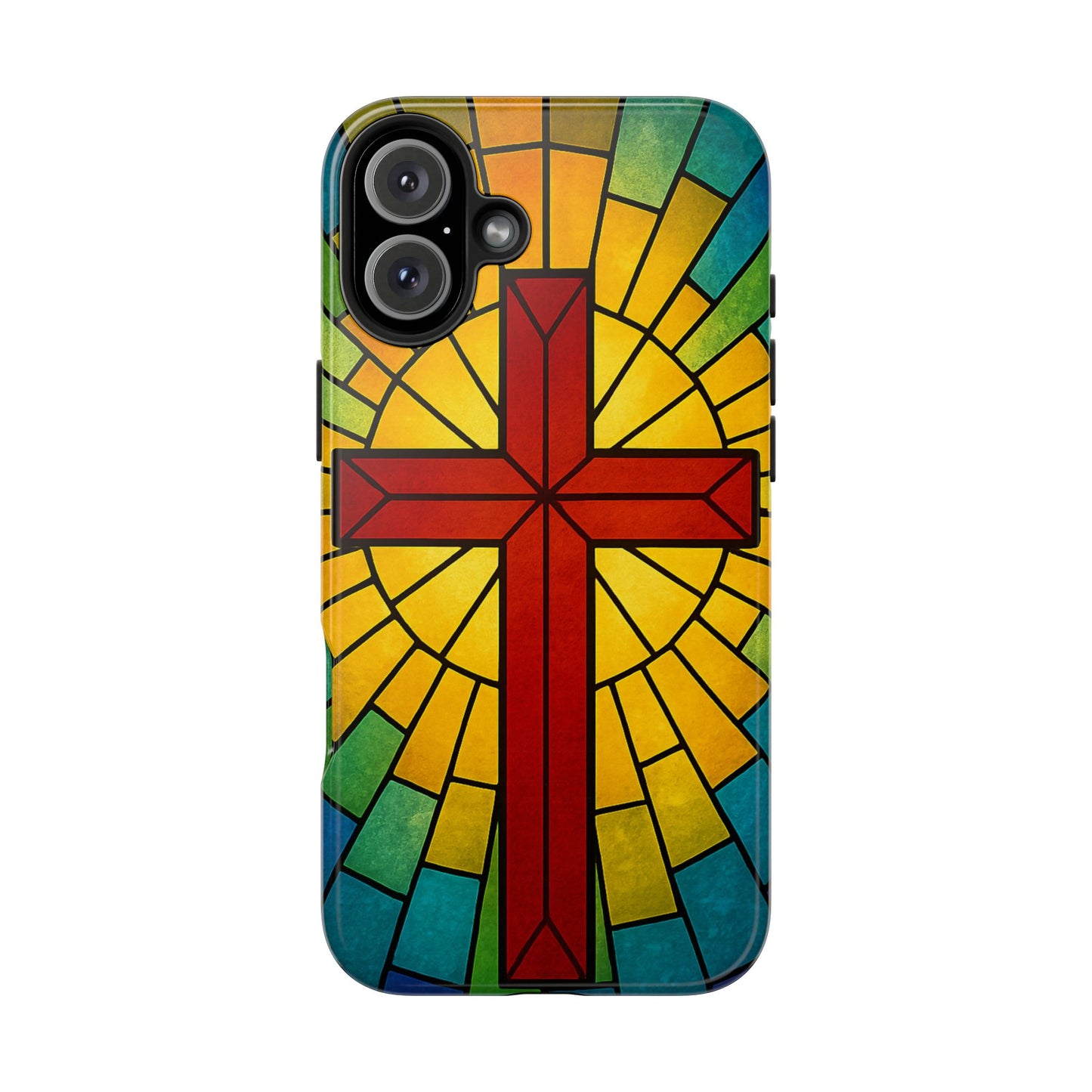 Stained Glass Christian Phone Cases, Tough Cases for Protection, Religious Gifts, Church Accessories, Faith-based Designs