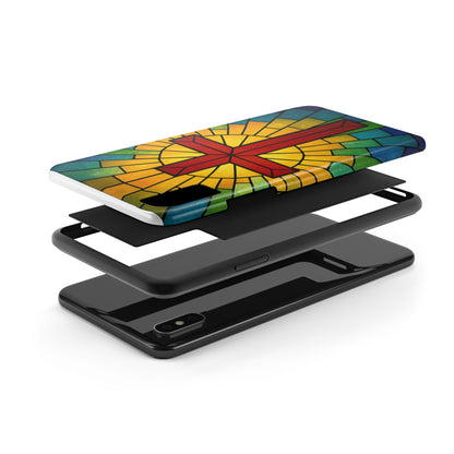 Stained Glass Christian Phone Cases, Tough Cases for Protection, Religious Gifts, Church Accessories, Faith-based Designs