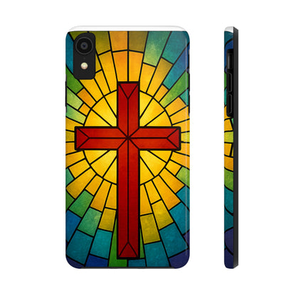 Stained Glass Christian Phone Cases, Tough Cases for Protection, Religious Gifts, Church Accessories, Faith-based Designs