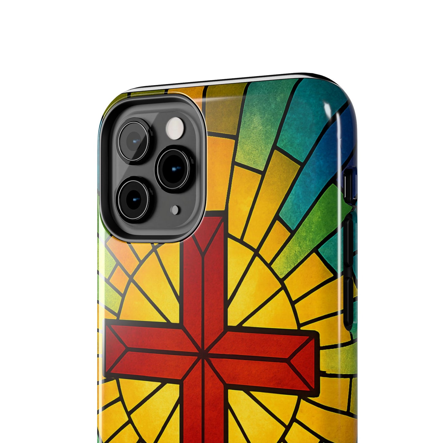 Stained Glass Christian Phone Cases, Tough Cases for Protection, Religious Gifts, Church Accessories, Faith-based Designs