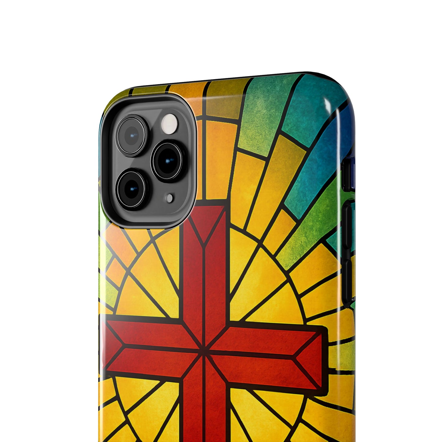Stained Glass Christian Phone Cases, Tough Cases for Protection, Religious Gifts, Church Accessories, Faith-based Designs