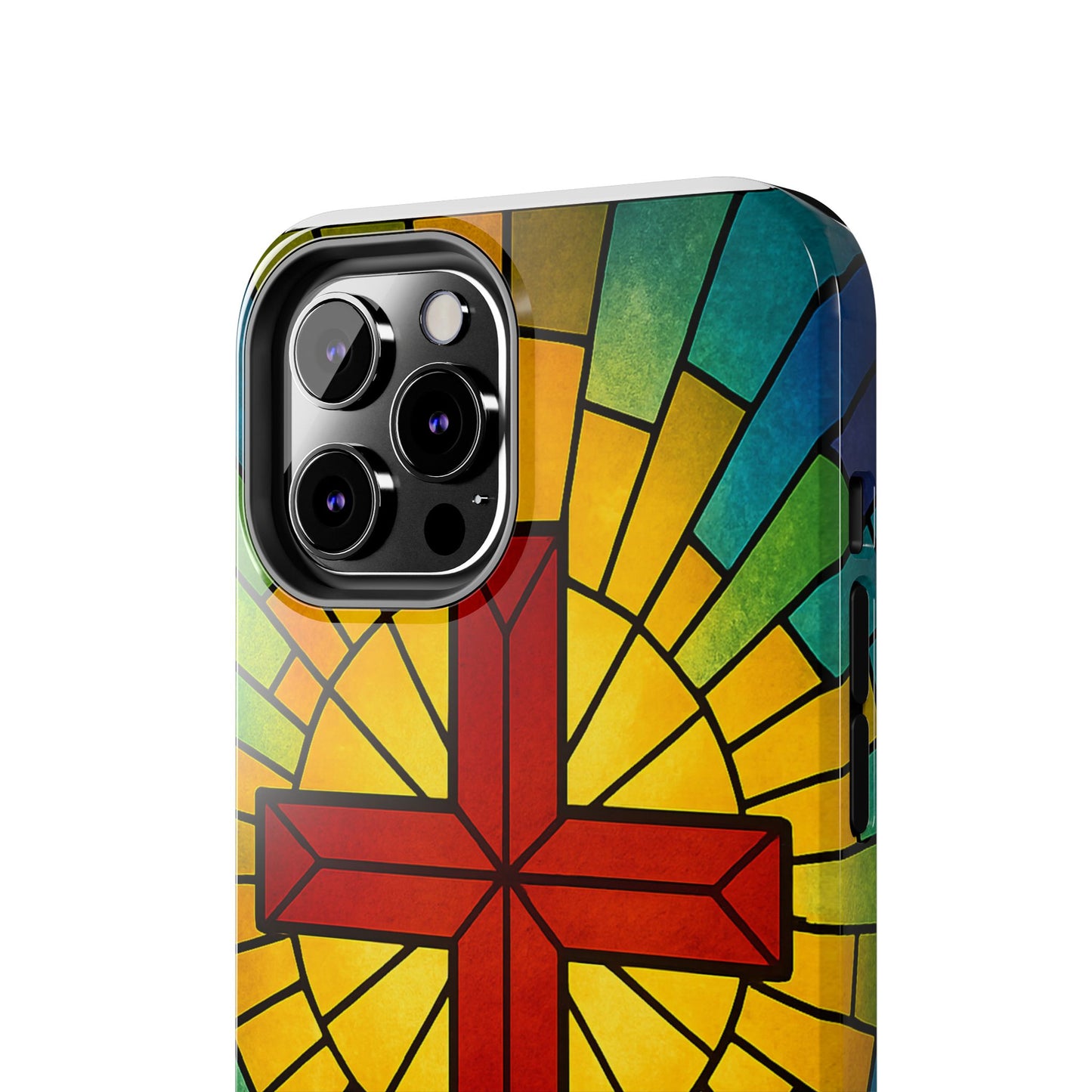 Stained Glass Christian Phone Cases, Tough Cases for Protection, Religious Gifts, Church Accessories, Faith-based Designs