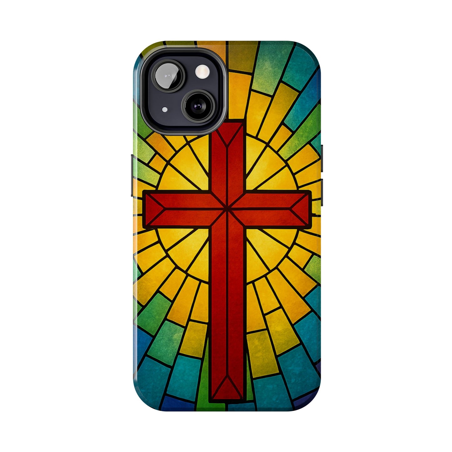 Stained Glass Christian Phone Cases, Tough Cases for Protection, Religious Gifts, Church Accessories, Faith-based Designs