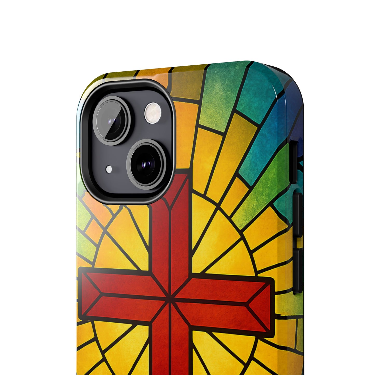 Stained Glass Christian Phone Cases, Tough Cases for Protection, Religious Gifts, Church Accessories, Faith-based Designs