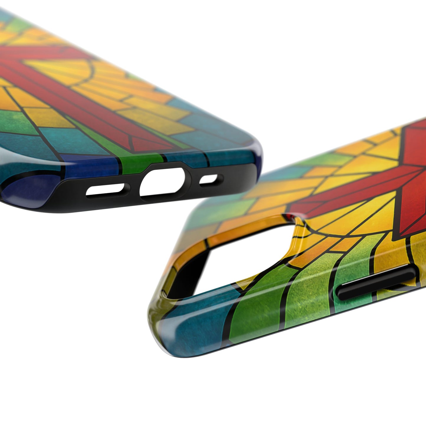 Stained Glass Christian Phone Cases, Tough Cases for Protection, Religious Gifts, Church Accessories, Faith-based Designs