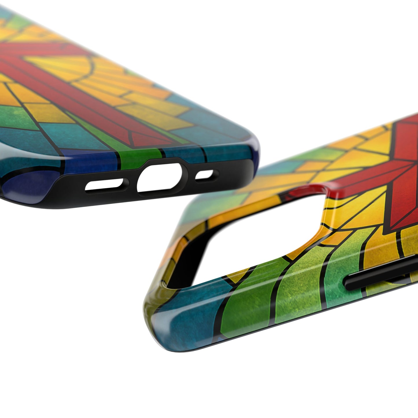 Stained Glass Christian Phone Cases, Tough Cases for Protection, Religious Gifts, Church Accessories, Faith-based Designs