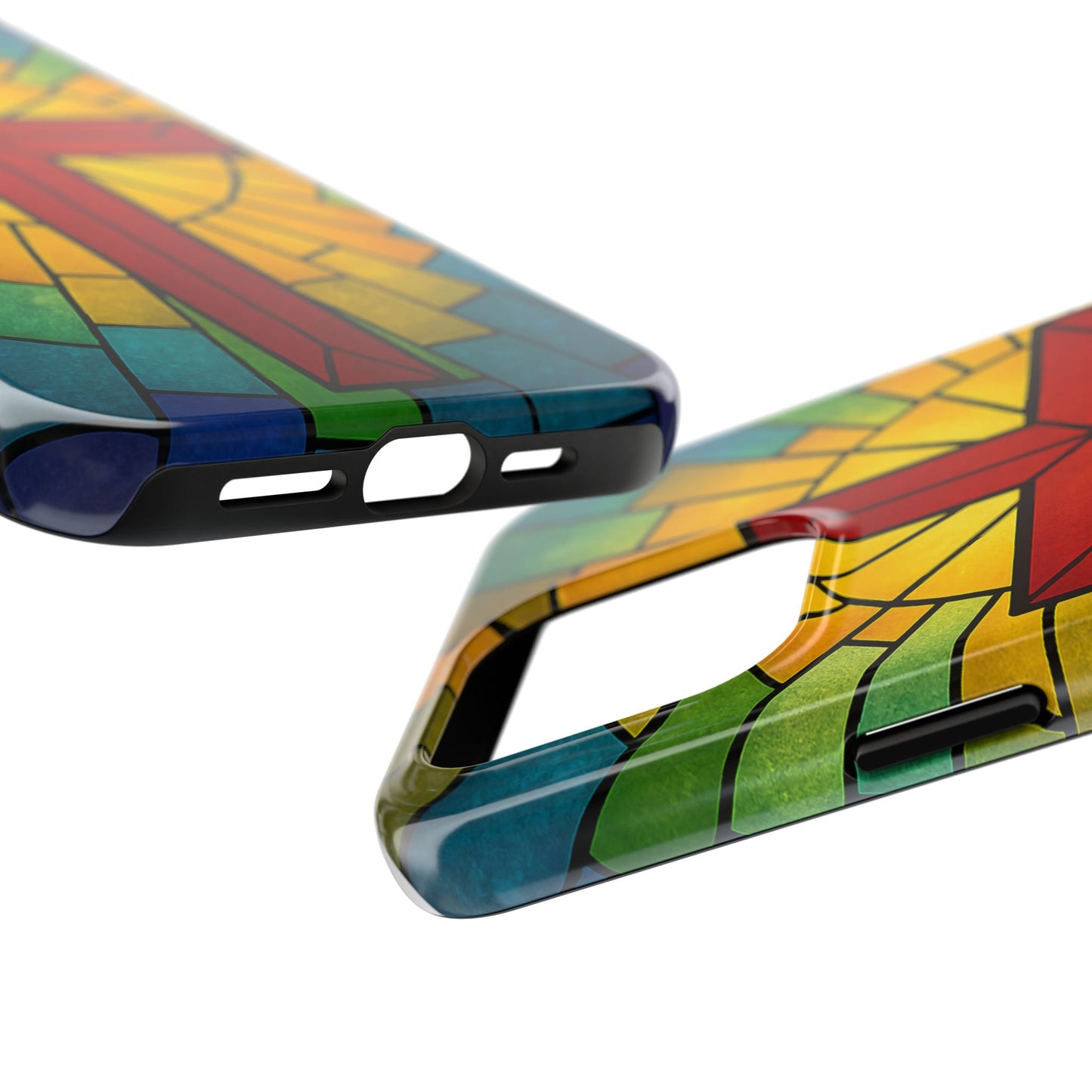 Stained Glass Christian Phone Cases, Tough Cases for Protection, Religious Gifts, Church Accessories, Faith-based Designs