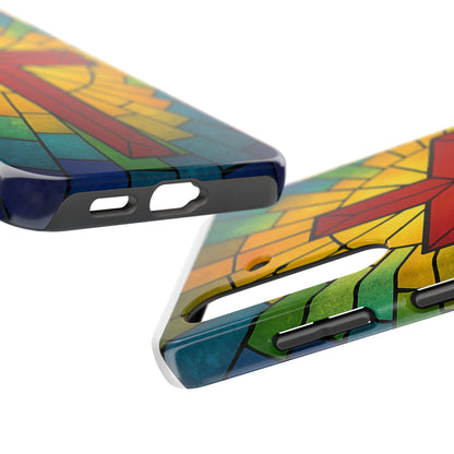 Stained Glass Christian Phone Cases, Tough Cases for Protection, Religious Gifts, Church Accessories, Faith-based Designs