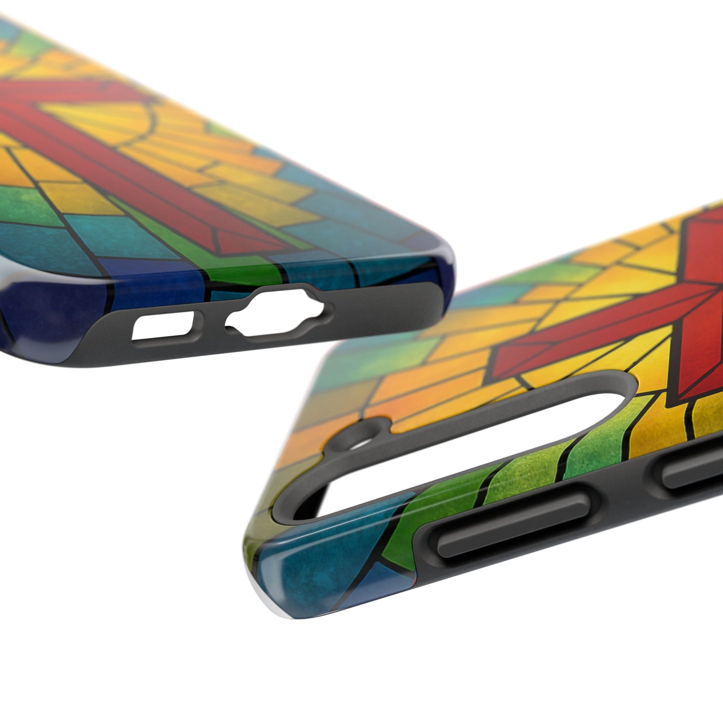 Stained Glass Christian Phone Cases, Tough Cases for Protection, Religious Gifts, Church Accessories, Faith-based Designs