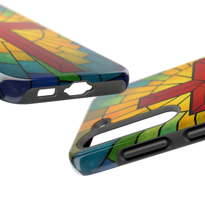Stained Glass Christian Phone Cases, Tough Cases for Protection, Religious Gifts, Church Accessories, Faith-based Designs