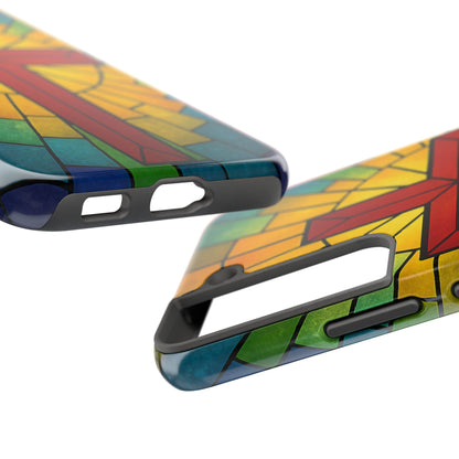 Stained Glass Christian Phone Cases, Tough Cases for Protection, Religious Gifts, Church Accessories, Faith-based Designs