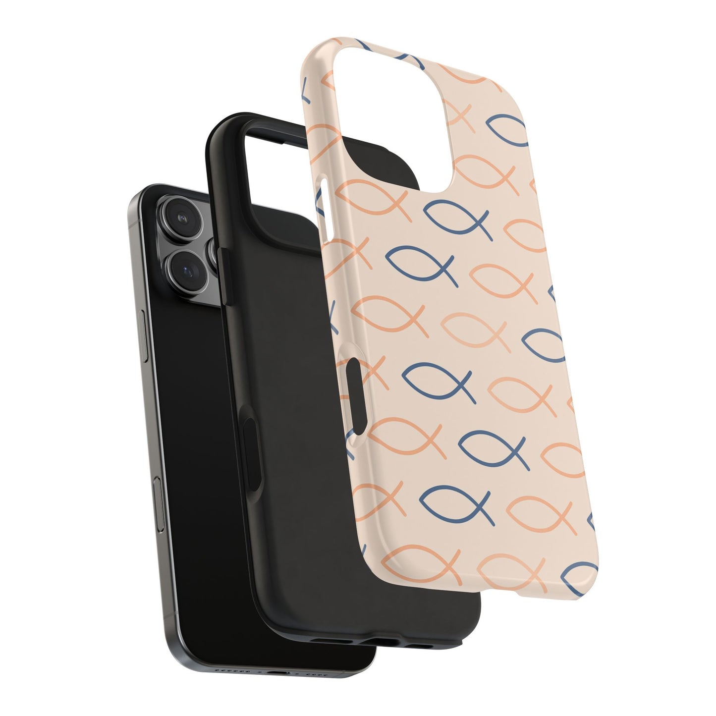Stylish Fish Pattern Phone Cases | Unique Christian Gifts, Trendy Accessories, Durable Protection, Perfect for Everyday Use
