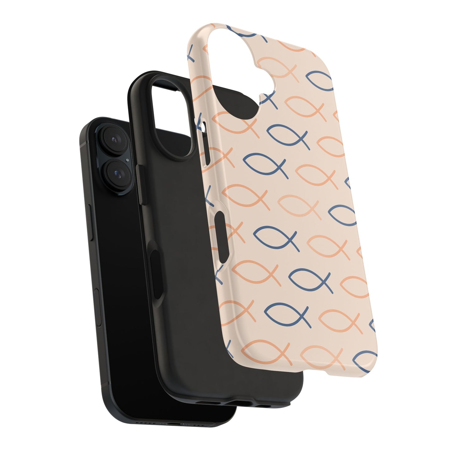 Stylish Fish Pattern Phone Cases | Unique Christian Gifts, Trendy Accessories, Durable Protection, Perfect for Everyday Use