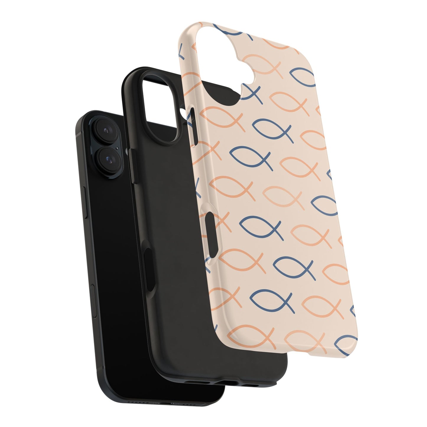 Stylish Fish Pattern Phone Cases | Unique Christian Gifts, Trendy Accessories, Durable Protection, Perfect for Everyday Use
