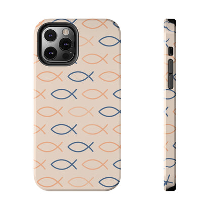 Stylish Fish Pattern Phone Cases | Unique Christian Gifts, Trendy Accessories, Durable Protection, Perfect for Everyday Use