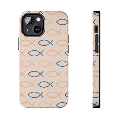 Stylish Fish Pattern Phone Cases | Unique Christian Gifts, Trendy Accessories, Durable Protection, Perfect for Everyday Use